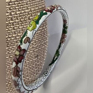 Vintage Cloisonne Bangle Bracelet Stunning Workmanship Excellent Condition